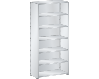 Lista Rayonnage universel L1006 avec parois et étagères lisses charge 160 Kg
