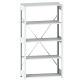 LISTA - Rayonnage universel L1006 unité de base (LxPxH) 1000x400x2000mm 5 rayons à fentes (160kg) Gris clair RAL 7035