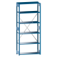 LISTA - Rayonnage universel L1006 unité de base (LxPxH) 1300x500x2500mm 6 rayons à fentes (160kg) Bleu clair RAL 5012