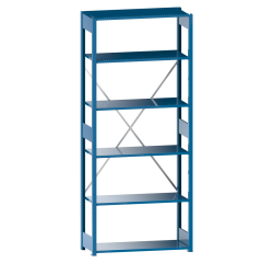 Lista - Rayonnage universel L1006 avec étagères à fentes charge 220 Kg