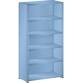 LISTA - Rayonnage universel L1006 unité de base (LxPxH) 1000x350x2000mm 6 rayons lisse (80kg) Bleu clair RAL 5012