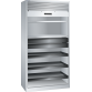 LISTA - Armoire à rideau (LxPxH) 1000x580x1950mm 2 rayons, 2 tiroirs, 3 rayons extensibles KEY Lock Gris clair RAL 7035