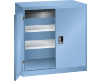 LISTA - Armoire à portes battantes (HxLxP) 100 x 100 x 58 cm KEY Lock R5012