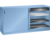 LISTA - Armoire portes coulissantes (HxLxP) 100 x 200 x 58cm KEY Lock R5012