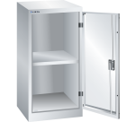 Armoire à 1 porte battante pleine charnières Lista H 100 x L 50 cm 1 étagère amovible Key Lock