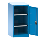 Armoire à 1 porte battante pleine charnières Lista H 100 x L 50 cm 2 étagères amovibles Key Lock