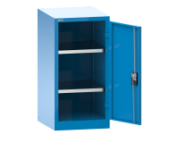 Armoire à 1 porte battante pleine charnières Lista H 100 x L 50 cm 2 étagères amovibles Key Lock