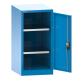 LISTA - Armoire à portes battantes avec 1 porte en tôle pleine charnière (LxPxH) 500x580x1000mm 2 rayons KEY Lock Bleu clair RAL 5012