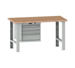 Lista - Établi 5 tiroirs plateau en multiplex P 75 cm - poids supporté 360 ou 600 Kg