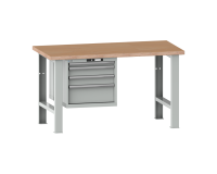 LISTA - Établi 27x36E (HxLxP) 84 x 200 x 75 cm Multiplex KEY Lock R7035