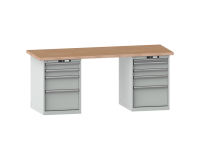 LISTA - Établi 27x36E (HxLxP) 84 x 200 x 75 cm Multiplex KEY Lock R7035