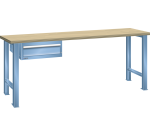 Lista - Établi 1 tiroir plateau en hêtre P 80 cm