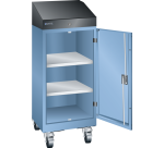 Pupitre mobile position debout Lista, porte battante à fermeture à clé