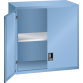 LISTA - Éléments supérieur pour armoires à tiroirs avec portes battantes en tôle pleine 54x36E (LxPxH) 1023x725x1000mm KEY Lock Bleu clair RAL 5012