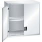 LISTA - Éléments supérieur pour armoires à tiroirs avec portes battantes en tôle pleine 54x36E (LxPxH) 1023x725x1000mm KEY Lock Gris clair RAL 7035