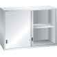 LISTA - Éléments supérieur pour armoires à tiroirs avec portes coulissantes en tôle pleine 78x36E (LxPxH) 1431x725x1000mm KEY Lock Gris clair RAL 7035