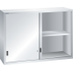LISTA - Éléments supérieur pour armoires à tiroirs avec portes coulissantes en tôle pleine 78x27E (LxPxH) 1431x572x1000mm KEY Lock Gris clair RAL 7035