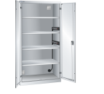LISTA - Armoire charge batterie H 195 x L 100 x P 58 cm - 2 rampes électriques de 5 prises (230V) sur la paroi latérale