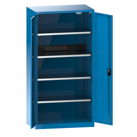 LISTA - Armoire charge batterie H 195 x L 100 x P 58 cm - 1 rampe électrique avec 5 prises (230V)