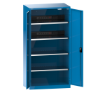 LISTA - Armoire charge batterie H 195 x L 100 x P 58 cm - 2 rampes électriques de 5 prises (230V) sur la paroi arrière
