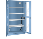 LISTA - Armoire charge batterie H 195 x L 100 x P 58 cm - 1 rampe électrique avec 5 prises 230V sur la paroi latérale