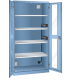 LISTA - Armoire charge batterie portes vitrées H 195 x L 100 x P 58 cm - 2 rampe électrique avec 5 prises (230V) sur la paroi latérale