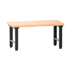 LISTA - Poste de travail Quattro complet (LxPxH) 2000x800x725-1225mm pour profondeur de module 725mm réglage électrique de la hauteur type Euro (CH/D/F) Hêtre Noir NCS S 9000-N