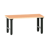 Poste de travail Lista Quattro réglage électrique de la hauteur, plateau en Multiplex, piètement métal