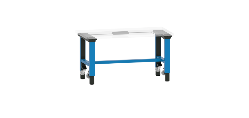 LISTA - Poste de travail kit Quattro Mobile (HxLxP) 69-119 x 150 x 71,8 cm