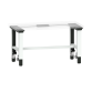 LISTA - Poste de travail kit Quattro Mobile (LxPxH) 2000x718x690-1190mm pour profondeur de module 725mm avec unité de contrôle kit 4K, sans plateau d'établi/câble de raccordement douille système Gris clair RAL 7035