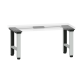 LISTA - Poste de travail kit Quattro Pro (LxPxH) 176x718x675-1175mm pour profondeur de module 725mm avec unité de contrôle kit 4K, sans plateau d'établi/câble de raccordement douille système Gris clair RAL 7035