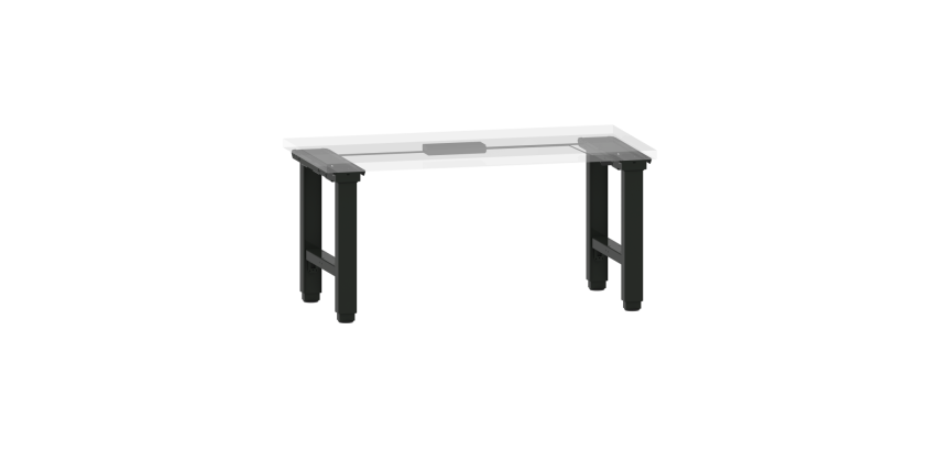 LISTA - Poste de travail kit Quattro Pro (HxLxP) 67,5-117,5 x 176 x 71,8 cm