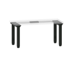 LISTA - Poste de travail kit Quattro Basic (HxLxP) 67,5-117,5 x 71,8 x 17,6 cm NCS S 9000-N