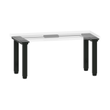 LISTA - Poste de travail kit Quattro Basic (HxLxP) 67,5-117,5 x 176 x 71,8 cm NCS S 9000-N