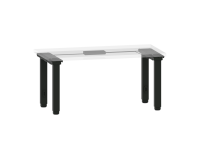 LISTA - Poste de travail kit Quattro Basic (HxLxP) 67,5-117,5 x 71,8 x 17,6 cm NCS S 9000-N