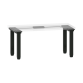 LISTA - Poste de travail kit Quattro Basic (LxPxH) 176x718x675-1175mm pour profondeur de module 725mm avec unité de contrôle kit 4K, sans plateau d'établi/câble de raccordement douille système Noir NCS S 9000-N