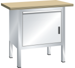 Lista - Établi compact plateau 100 x 70 cm - 1 porte battante + 1 rayon + 1 tiroir