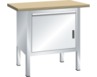 LISTA - Établi compact (HxLxP) 85 x 100 x 70 cm Hêtre KEY Lock R7035