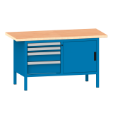 LISTA - Établi compact (HxLxP) 84 x 150 x 70 cm Multiplex KEY Lock R5012