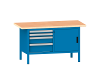 LISTA - Établi compact (HxLxP) 84 x 150 x 70cm Multiplex KEY Lock R5012