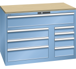 Armoire à tiroirs Lista 64 x 36E  H 87 x L 119,3  x P 72,5 cm 8 tiroirs Key Lock