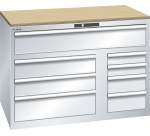Armoire à tiroirs Lista 64 x 36E  H 87 x L 119,3  x P 72,5 cm 8 tiroirs Key Lock