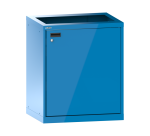 Station de nettoyage Lista 36 x 27 E ouverture porte à droite H 85 x L 71,7 x P 57,2 cm