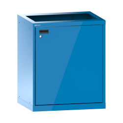 LISTA - Station de nettoyage 36x27E (LxPxH) 717x572x850mm à droite, 1 rayon extensible H 100mm (75kg) Bleu clair RAL 5012