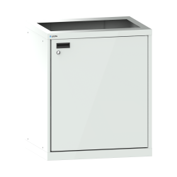 LISTA - Station de nettoyage 36x27E (LxPxH) 717x572x850mm à droite, 1 rayon extensible H 100mm (75kg) Gris clair RAL 7035