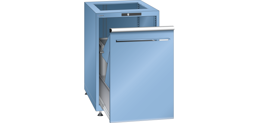 Armoire de distribution de papier Lista - H 89,5 x L 56,4 x P 72,5 cm