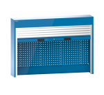 Lista - Armoire superposée à rideaux - H 105 x P 25 cm