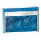LISTA - Éléments supérieur avec volet roulant (LxPxH) 2000x250x1050mm pour plateaux d'établis KEY Lock Bleu clair RAL 5012