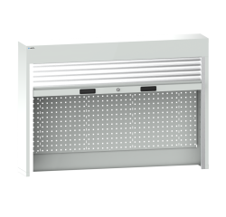 Lista - Armoire superposée à rideaux - H 105 x P 25 cm