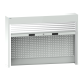 LISTA - Éléments supérieur avec volet roulant (LxPxH) 2000x250x1050mm pour plateaux d'établis KEY Lock Gris clair RAL 7035